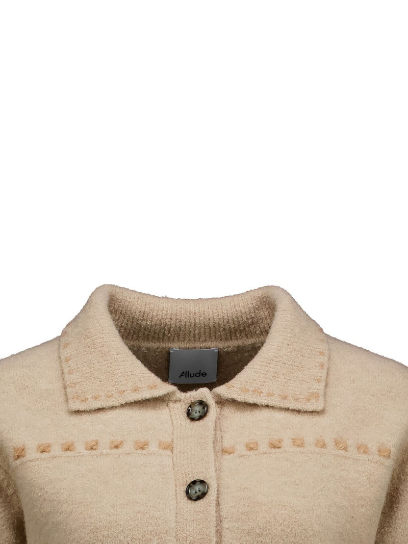 contrast-stitching cardigan 3