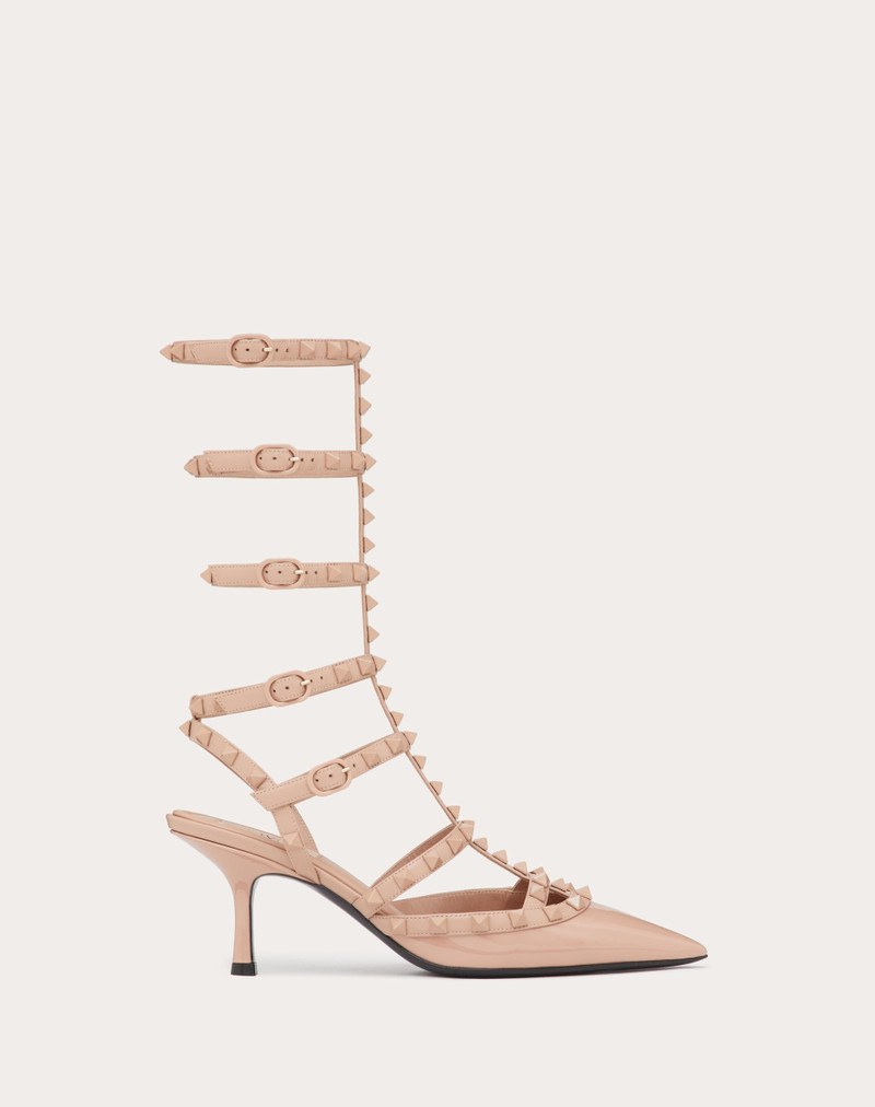PATENT ROCKSTUD PUMPS WITH MATCHING STRAPS AND STUDS 70MM - 1