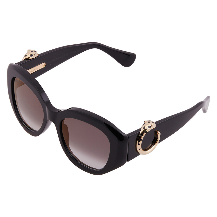 Cartier Panthere Grey Butterfly Ladies Sunglasses CT0502S 001 53 - 3