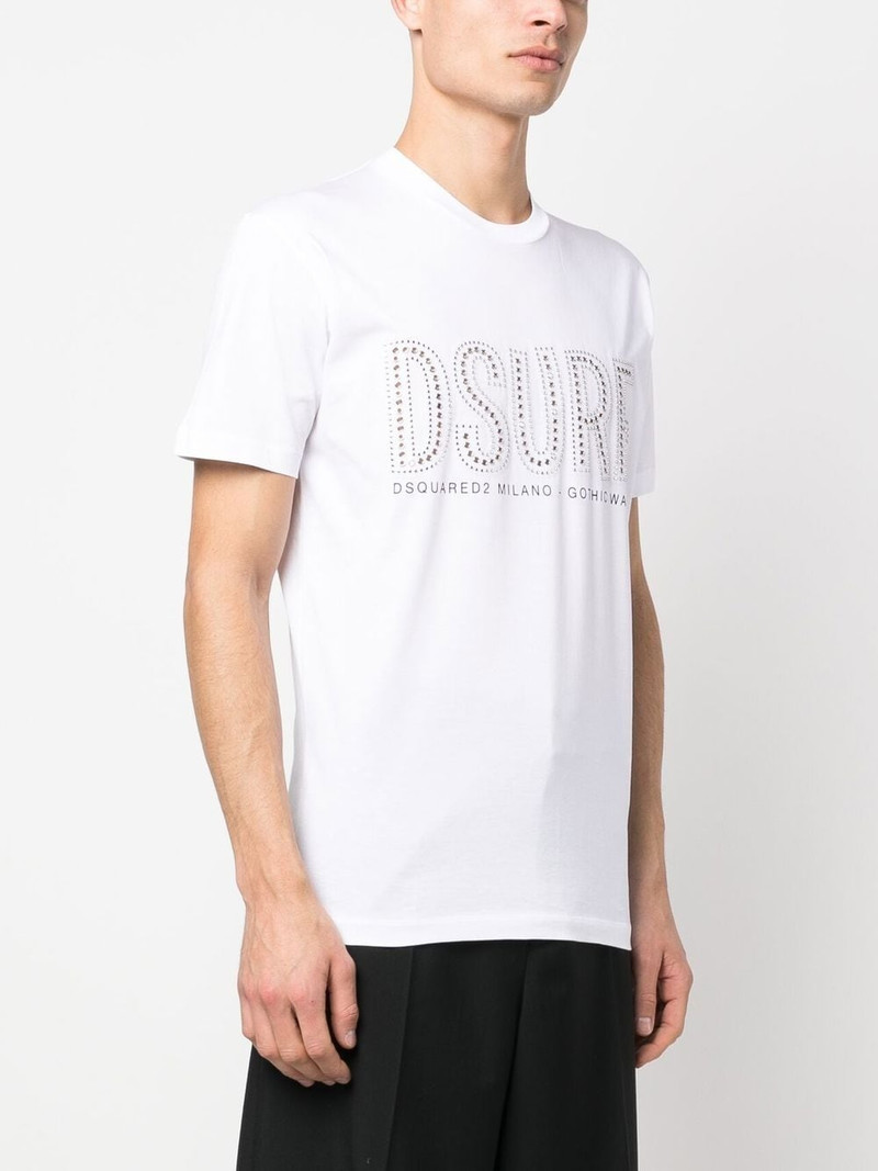 logo-studded short-sleeve T-shirt 3