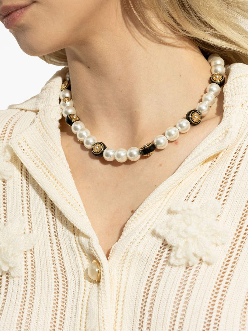 CASABLANCA pearl-embellished necklace outlook