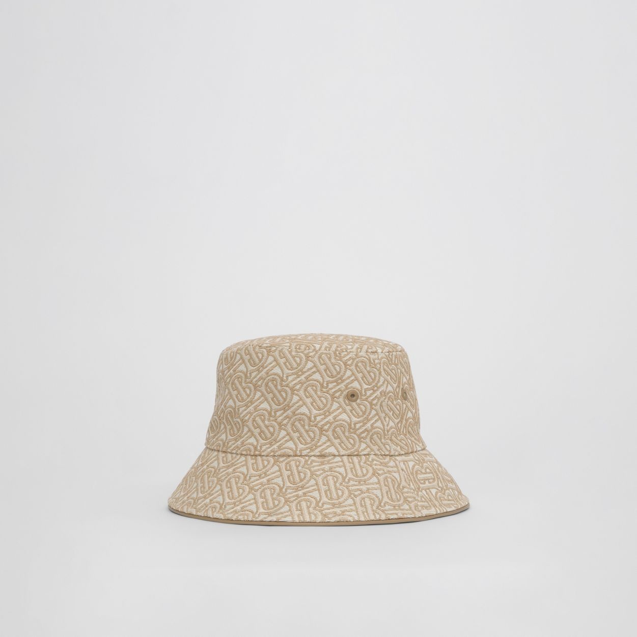 Embroidered Monogram Linen Cotton Bucket Hat - 6