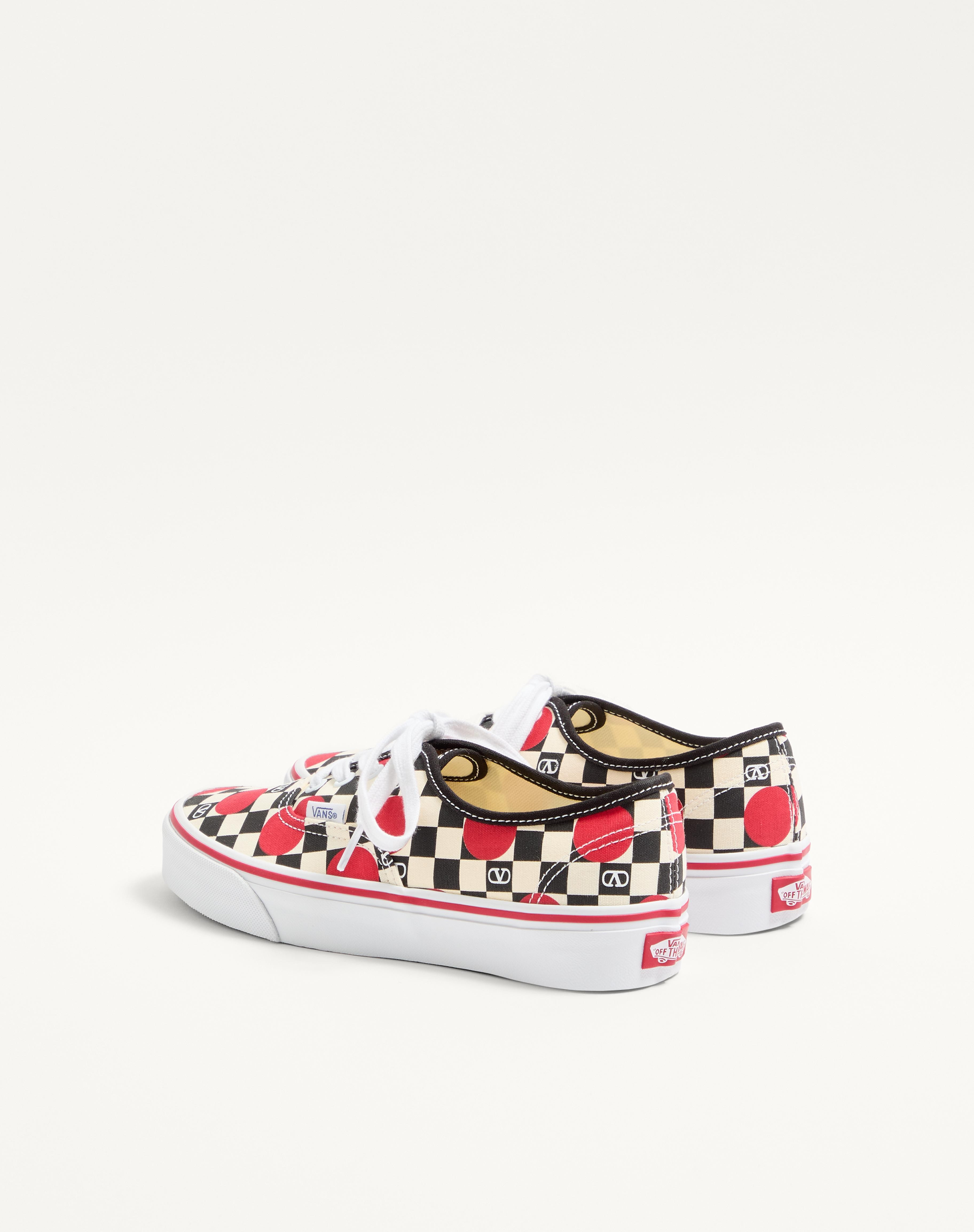 VALENTINO GARAVANI AND VANS LOW-TOP TRAINER IN FABRIC WITH VLOGO CHECKERBOARD PRINT AND POLKA DOT DE - 6