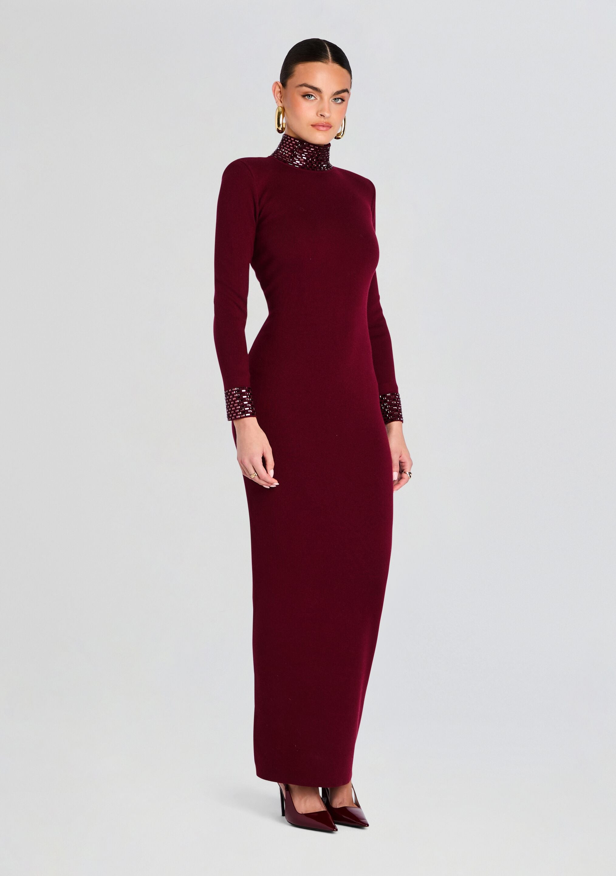 MONROE EMBELLISHED KNIT DRESS - 3