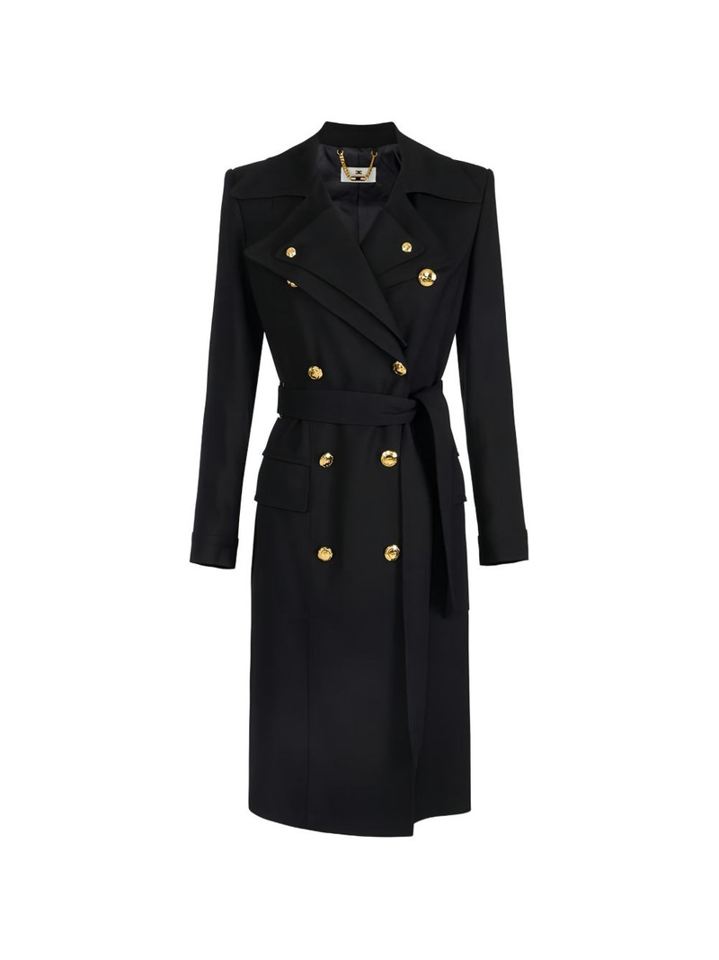 double-breasted flap-pocket trench coat 1