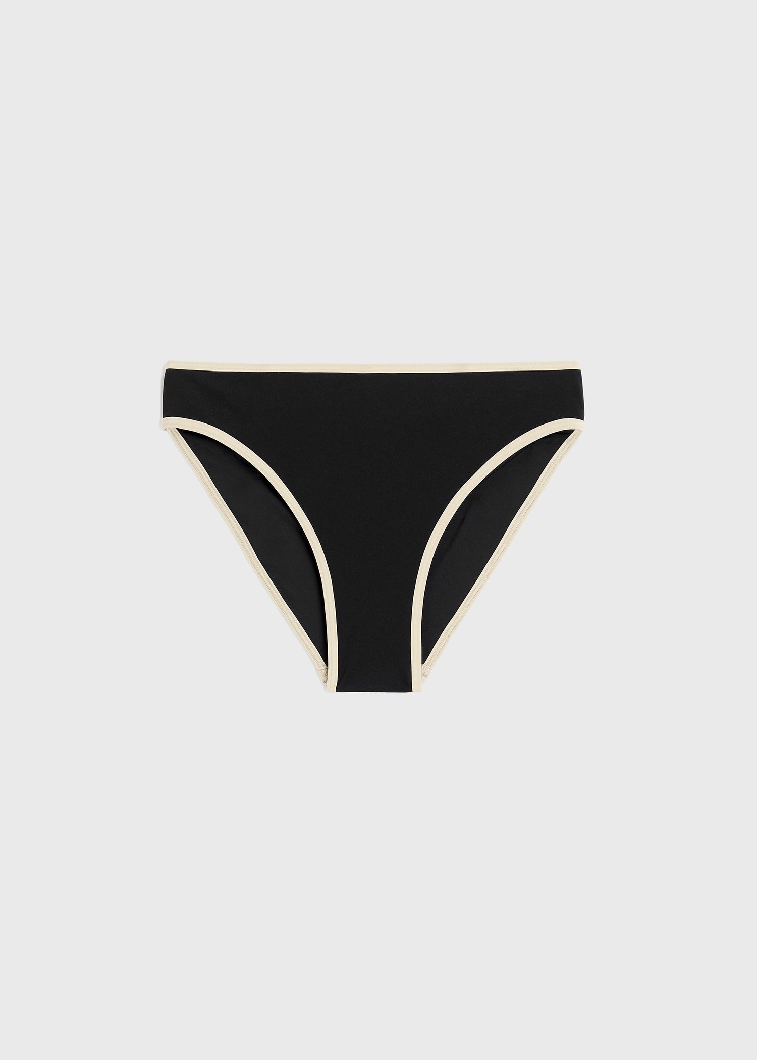 Stripe edge bikini bottoms black - 1