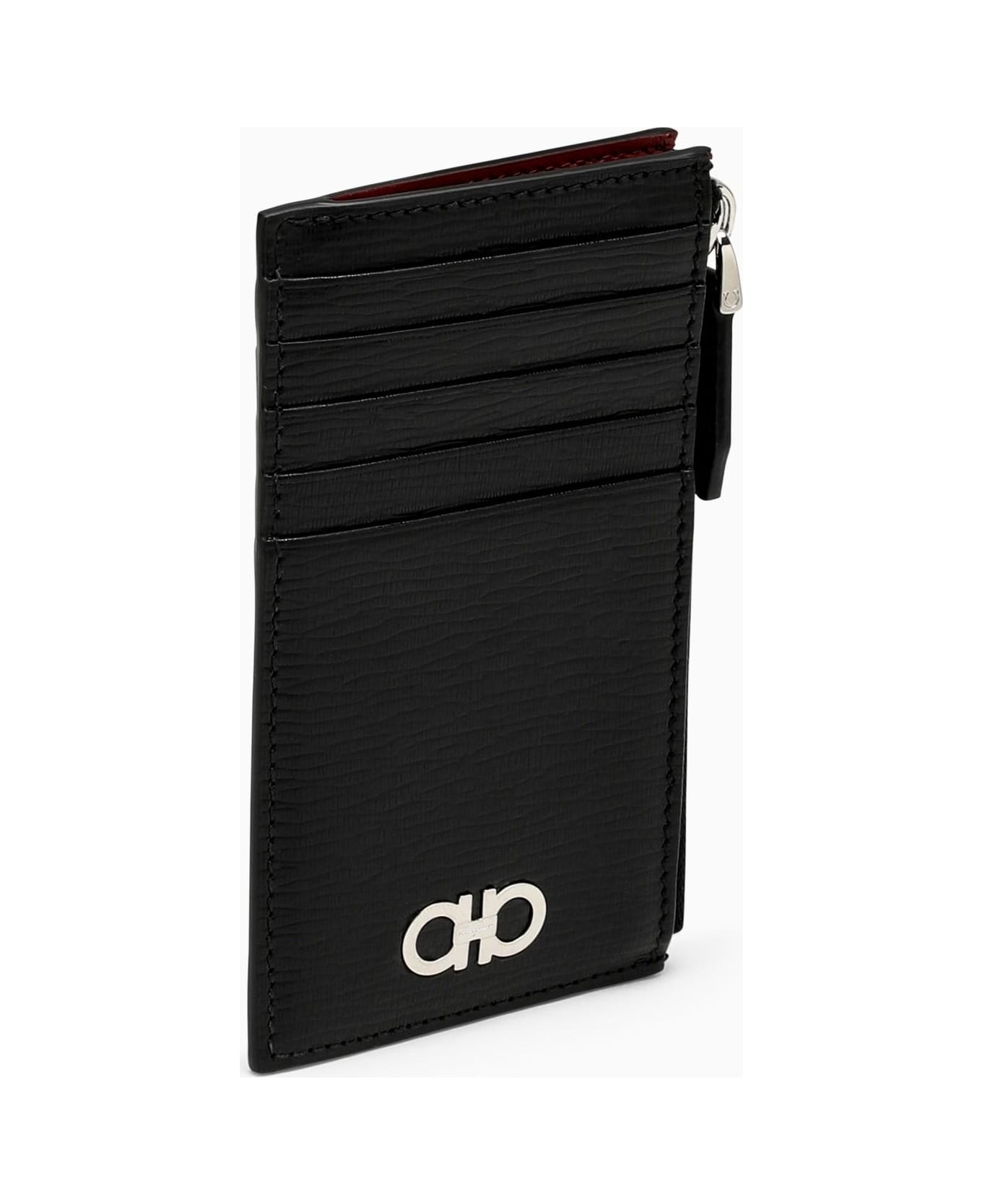 Black Leather Card Case - 1
