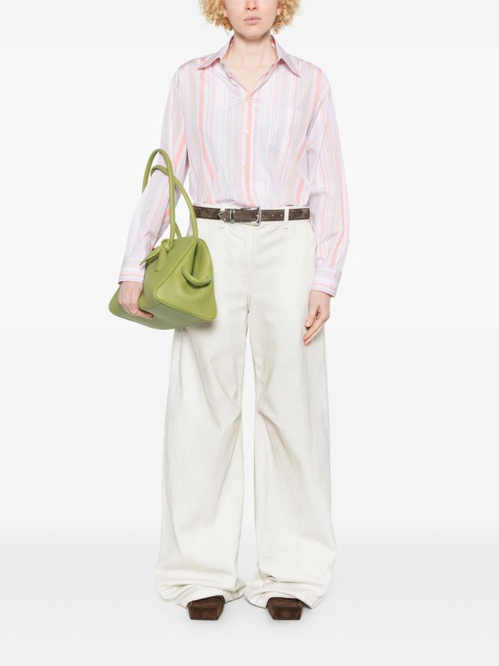 mix-print shirt - 2