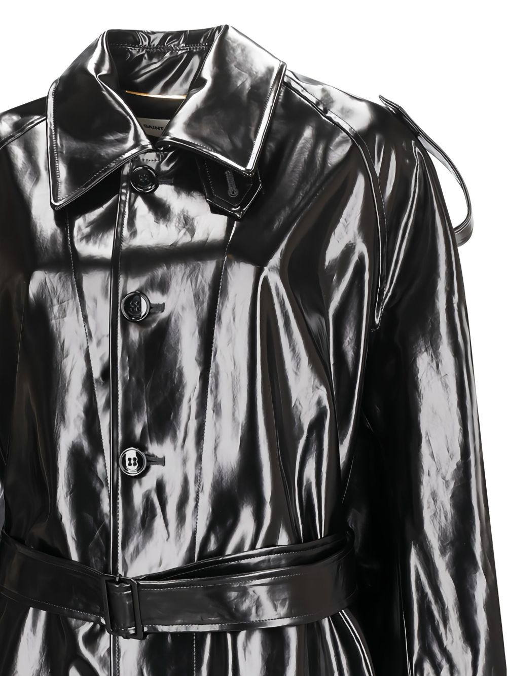 belted trench coat - 3