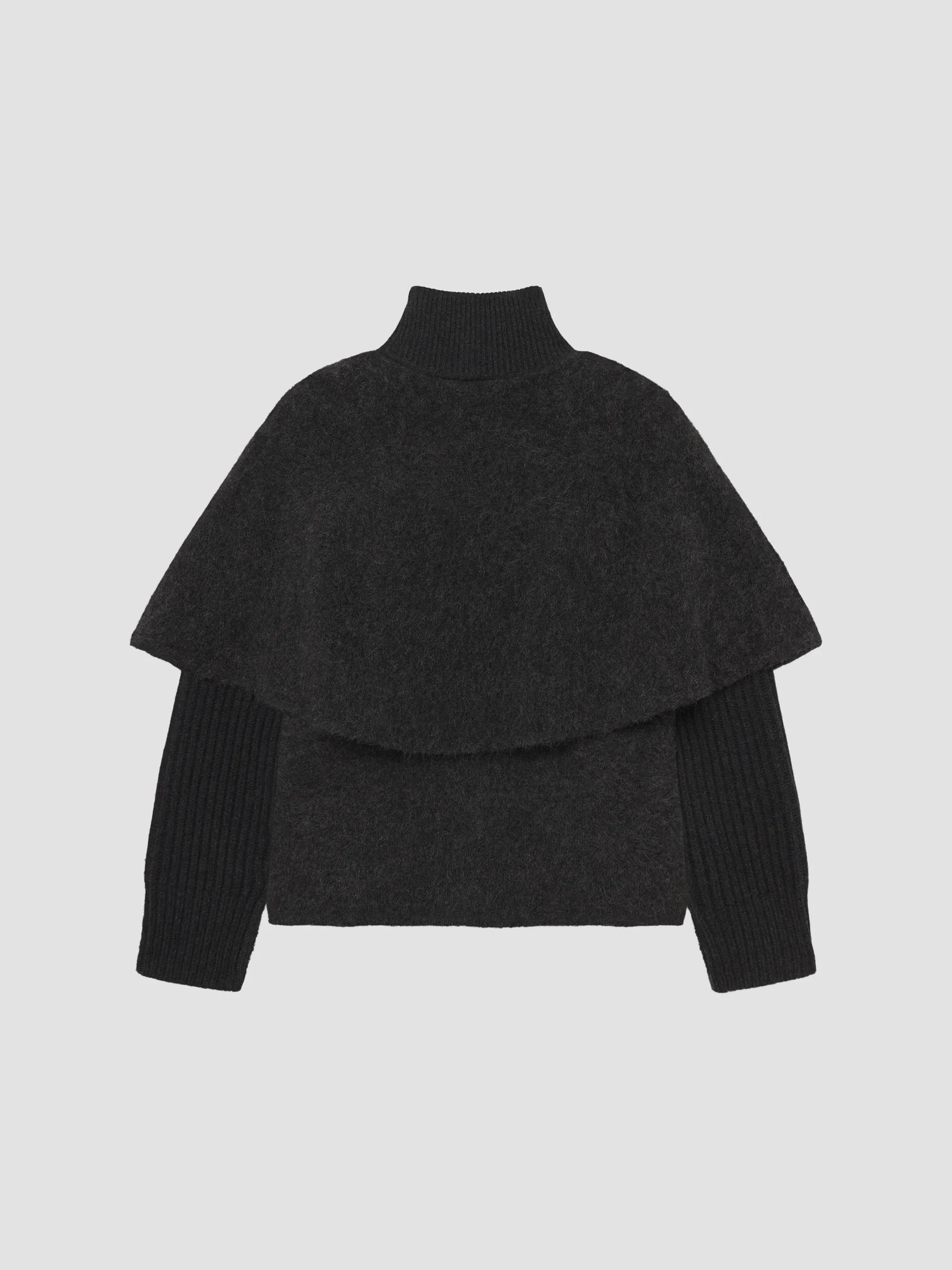 Women's The Wrap Cape Coat - Grey - 1