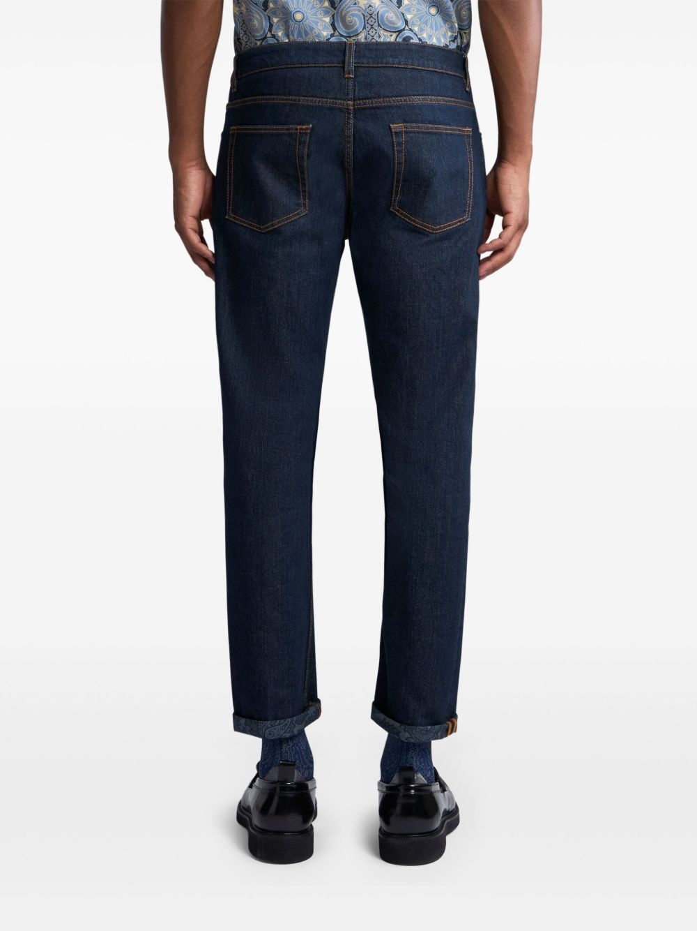 paisley-ankle jeans - 4