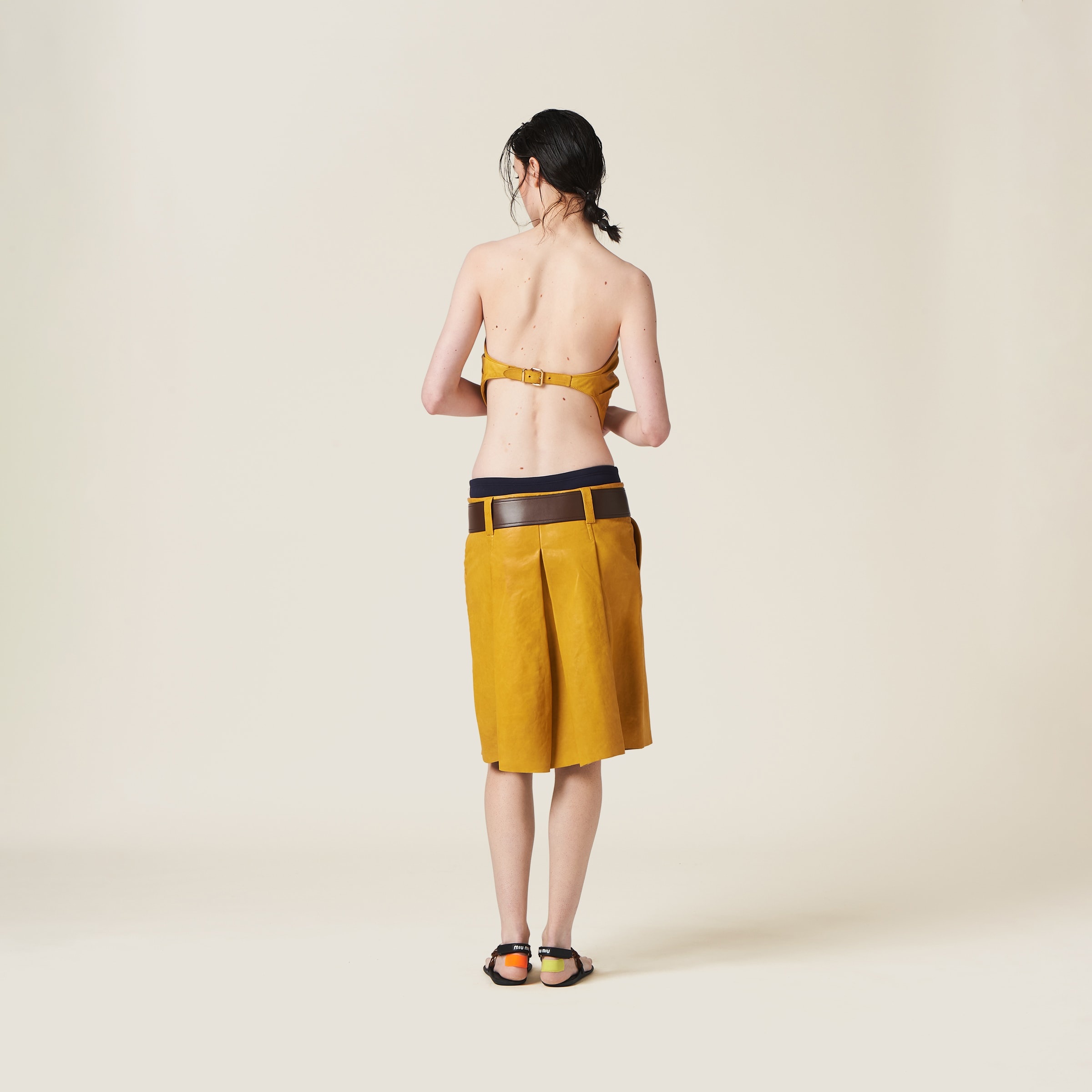 Nappa leather skirt - 3