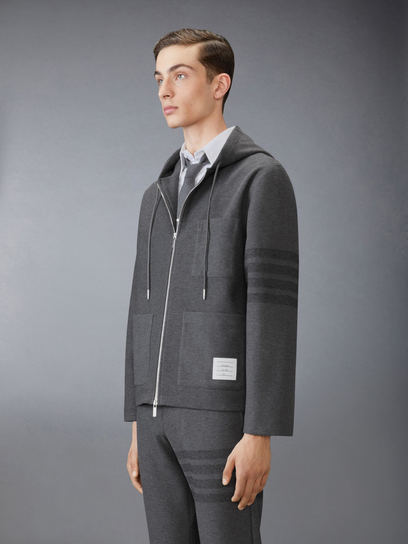 Thom Browne Double Face Tech 4-Bar Jacket outlook