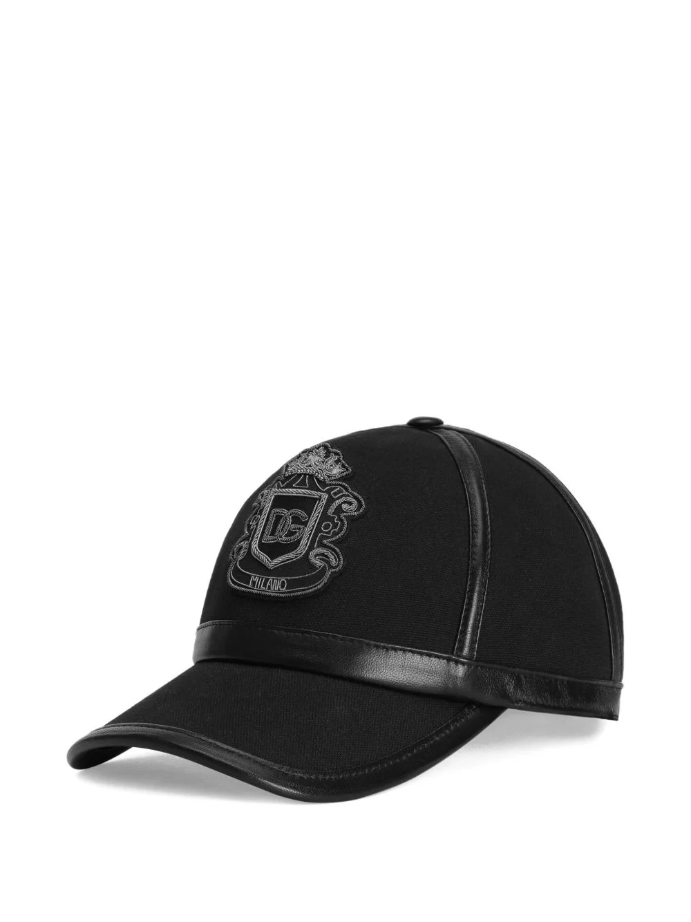 crest-embroidered baseball cap - 1