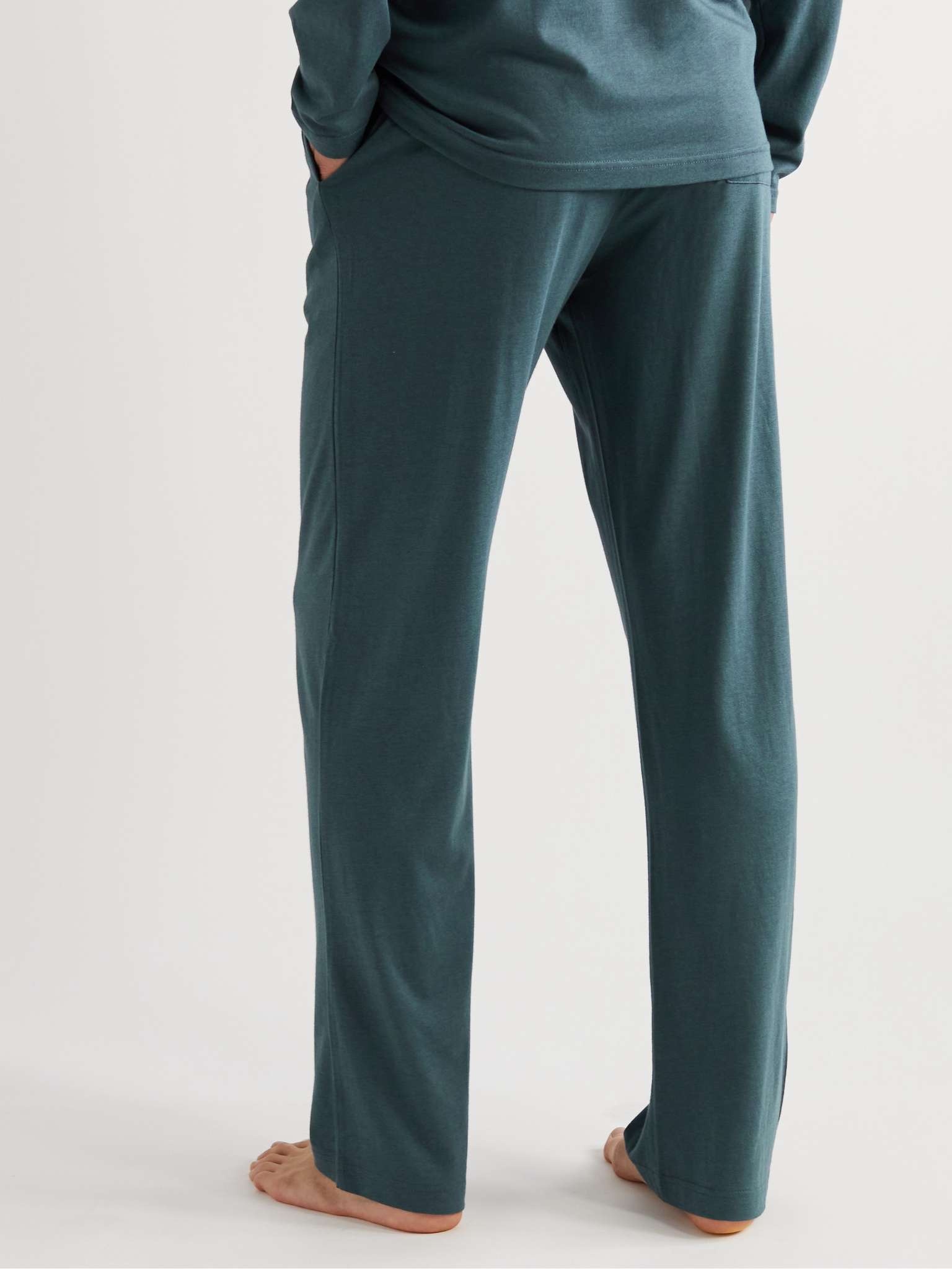 Lounge Cotton and Modal-Blend Jersey Pyjama Trousers - 3