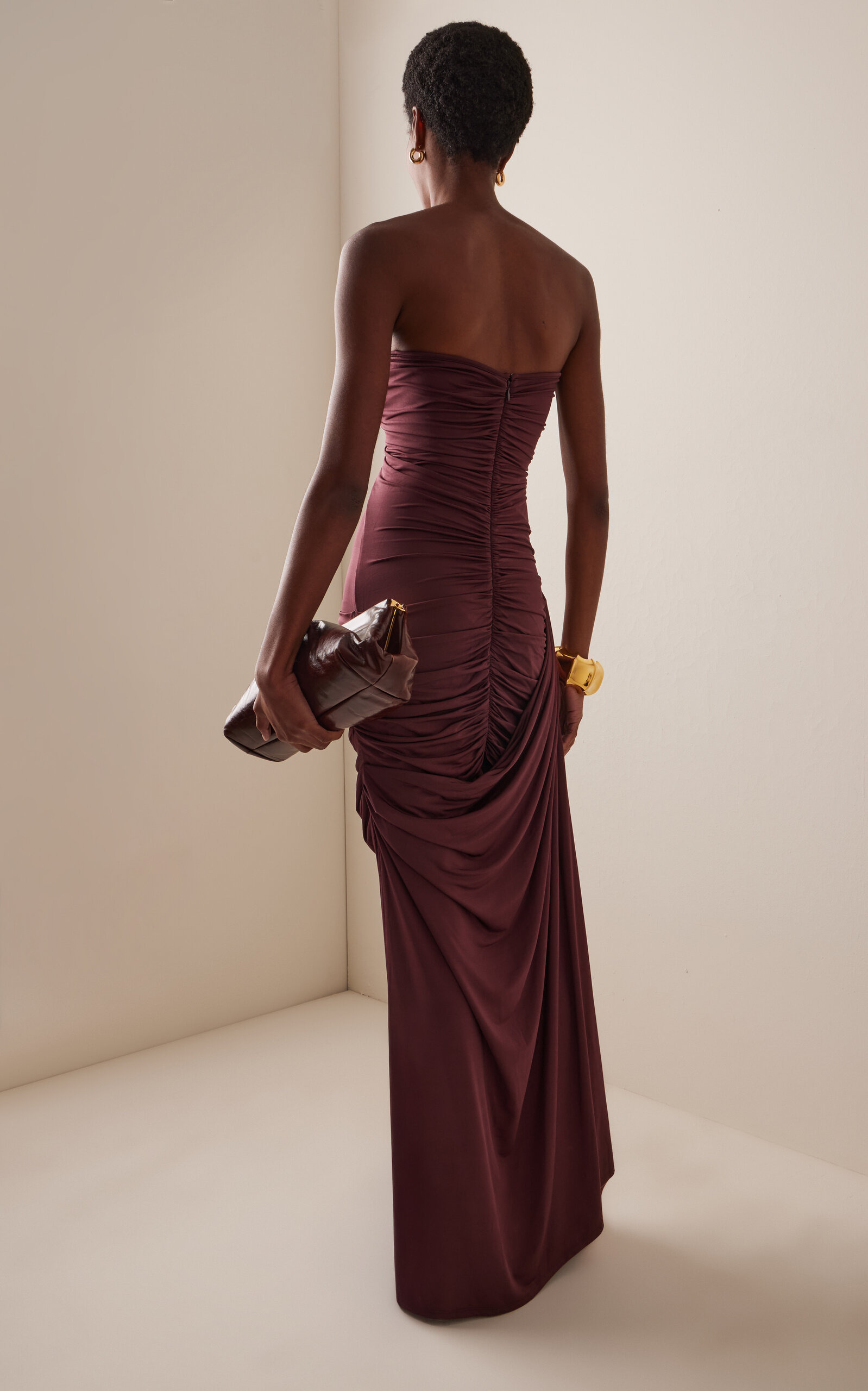 Val Keyhole Dress red - 4