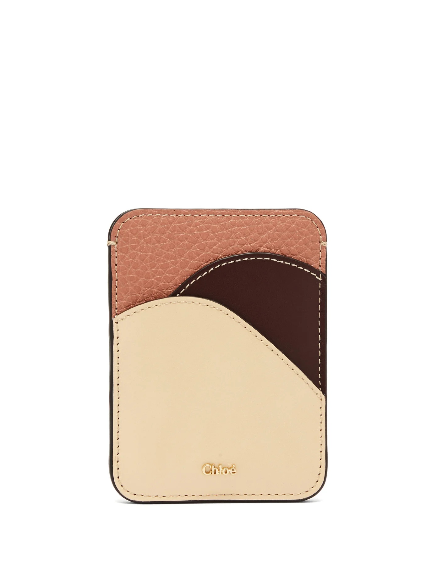 Walden colour-blocked leather cardholder - 1