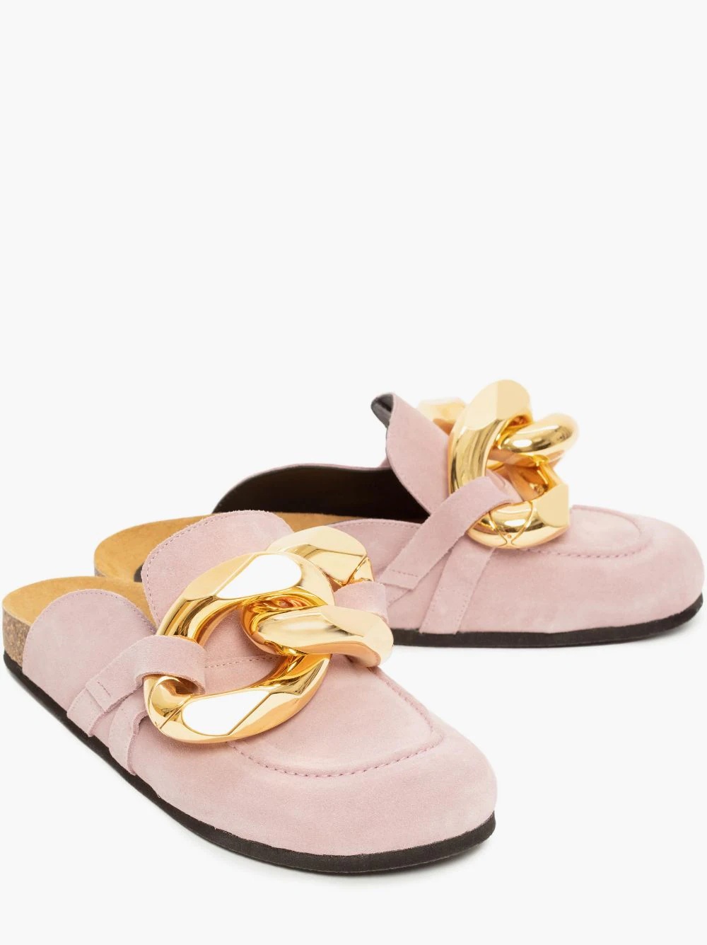 WOMEN’S SUEDE CHAIN LOAFER MULES - 2