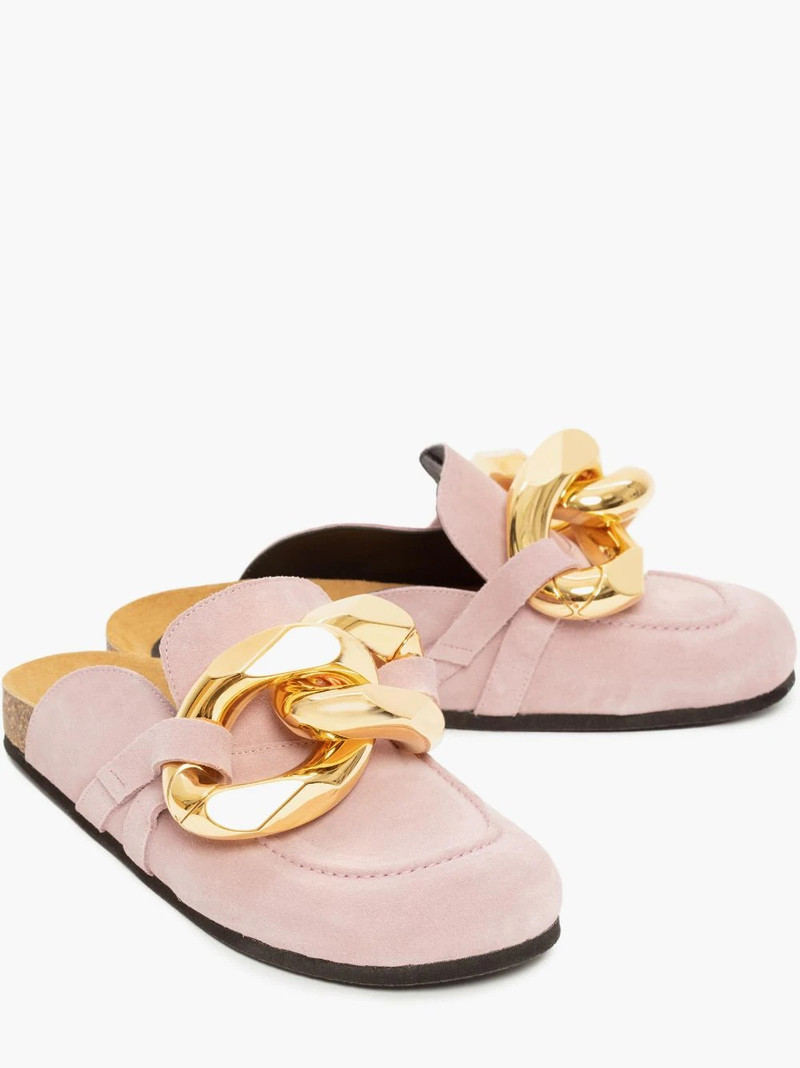JW Anderson WOMEN’S SUEDE CHAIN LOAFER MULES outlook