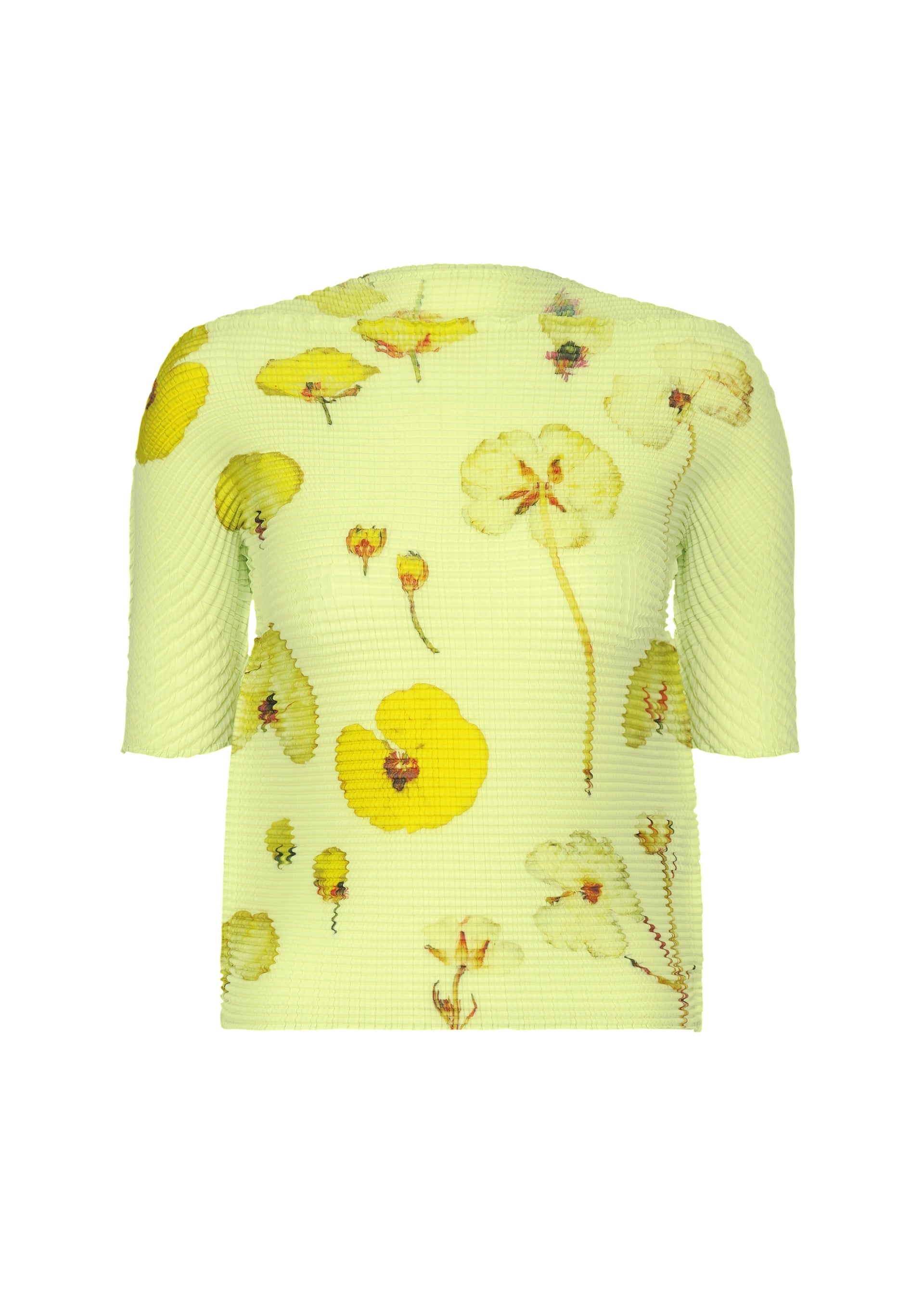 PRESSED FLORA PLEATS TOP - 1