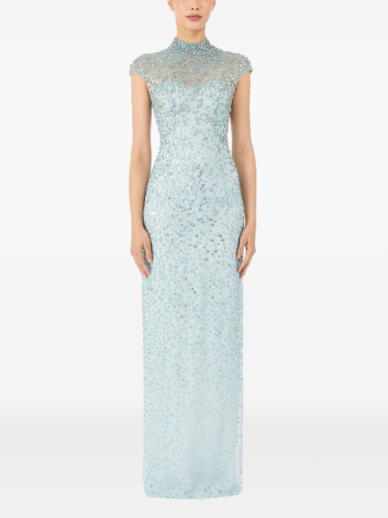 JENNY PACKHAM TREASURE beaded high-neck maxi dress outlook