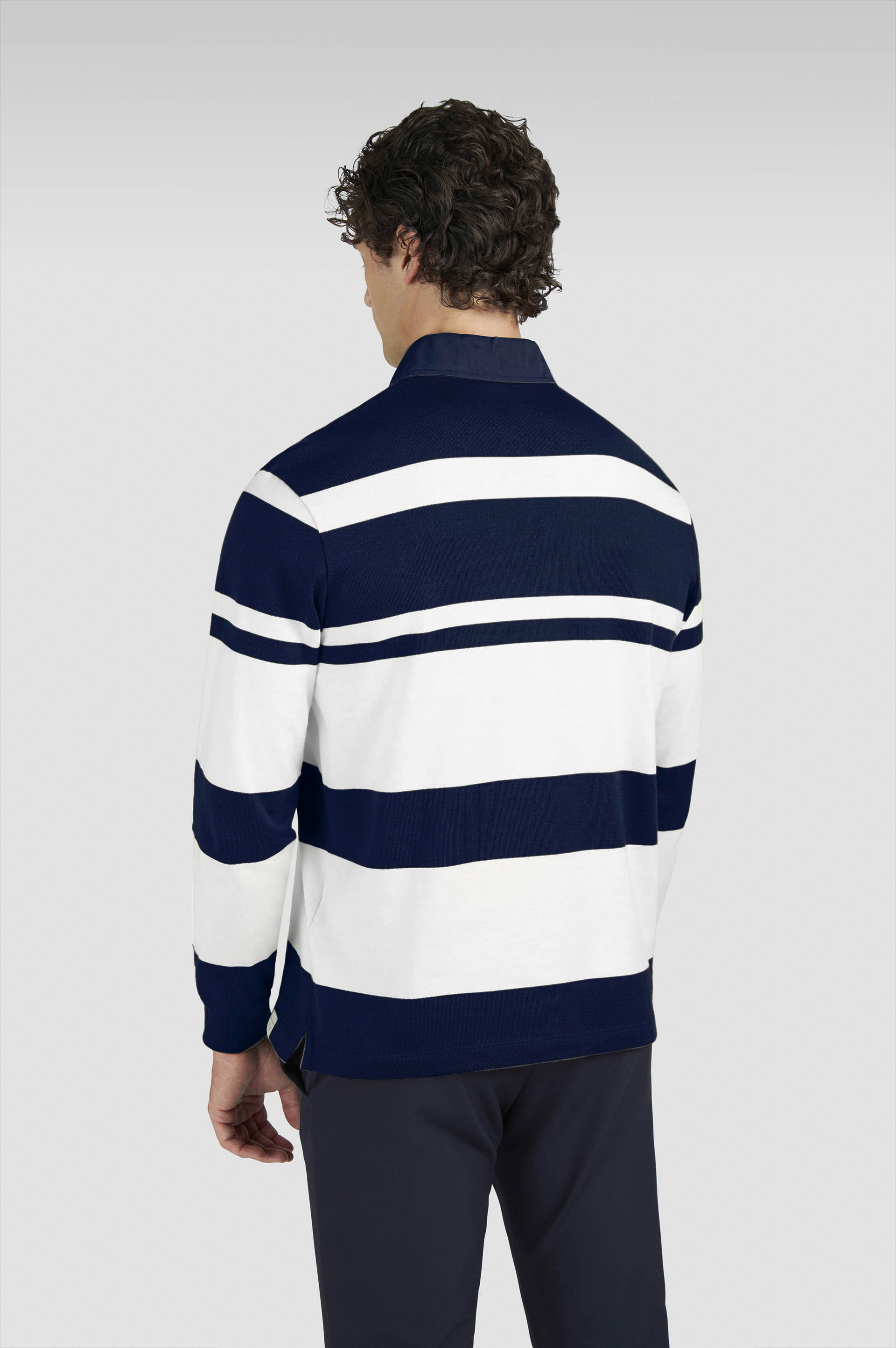 COTTON JERSEY RUGBY POLO SHIRT WITH EMBROIDERY - 3