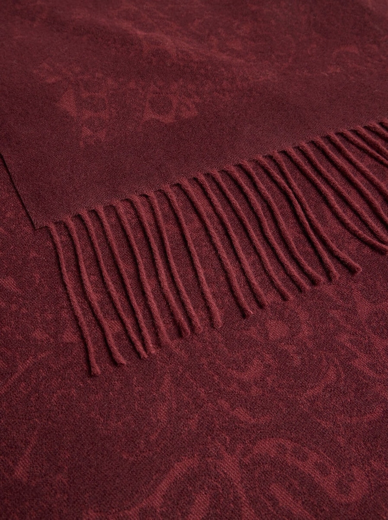 Etro WOOL JACQUARD SCARF WITH FLORAL PAISLEY MOTIF outlook