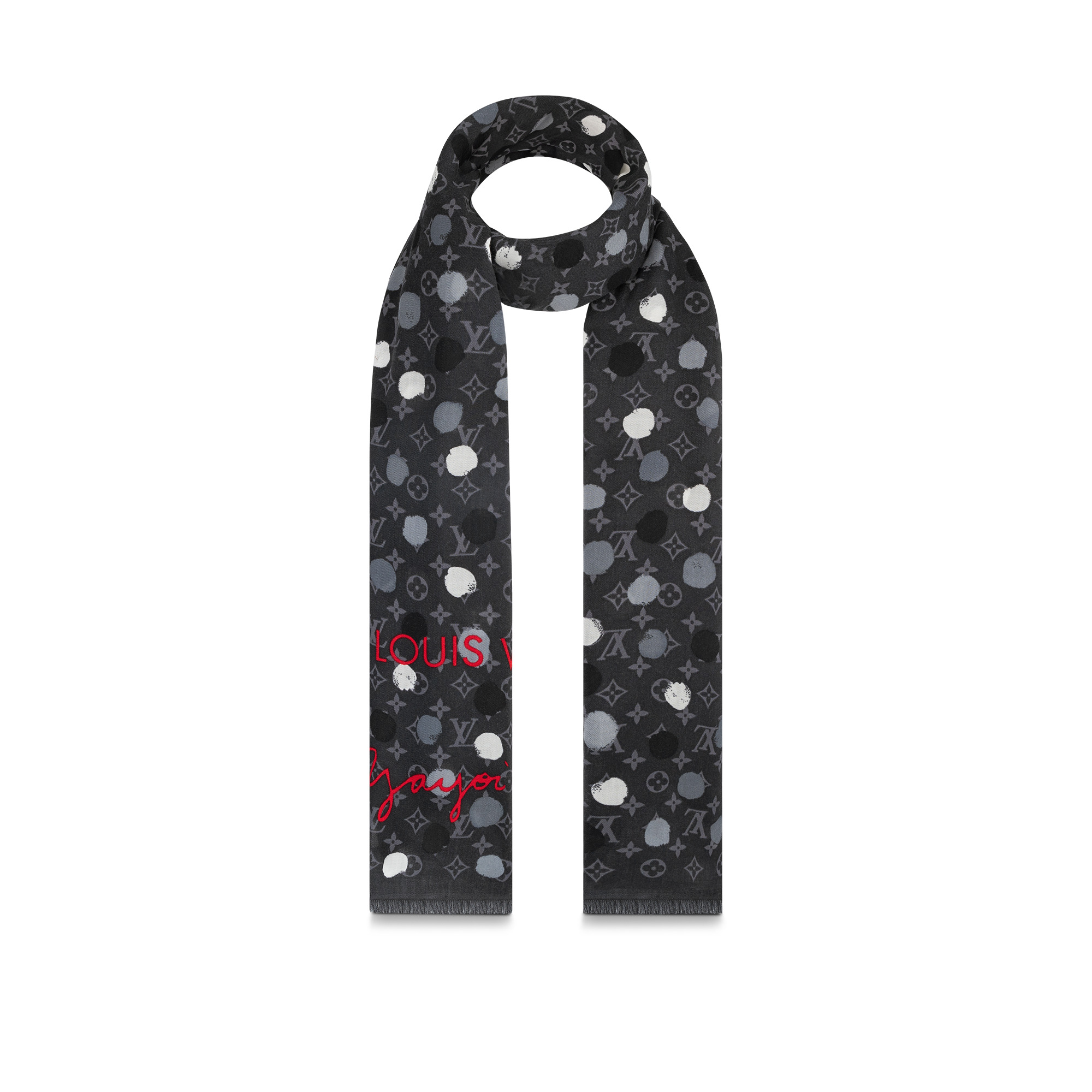 LV x YK Painted Dots Stole - 4