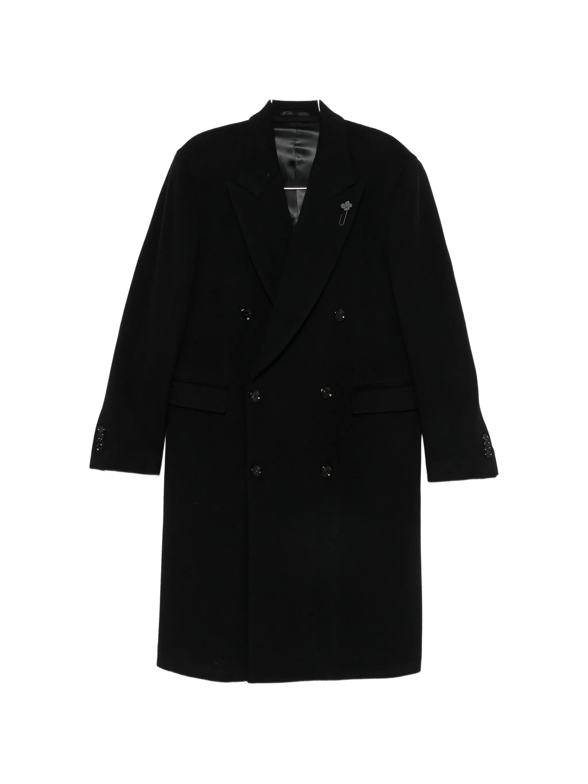 Lardini Double-breasted Peaked-lapel Coat - 1