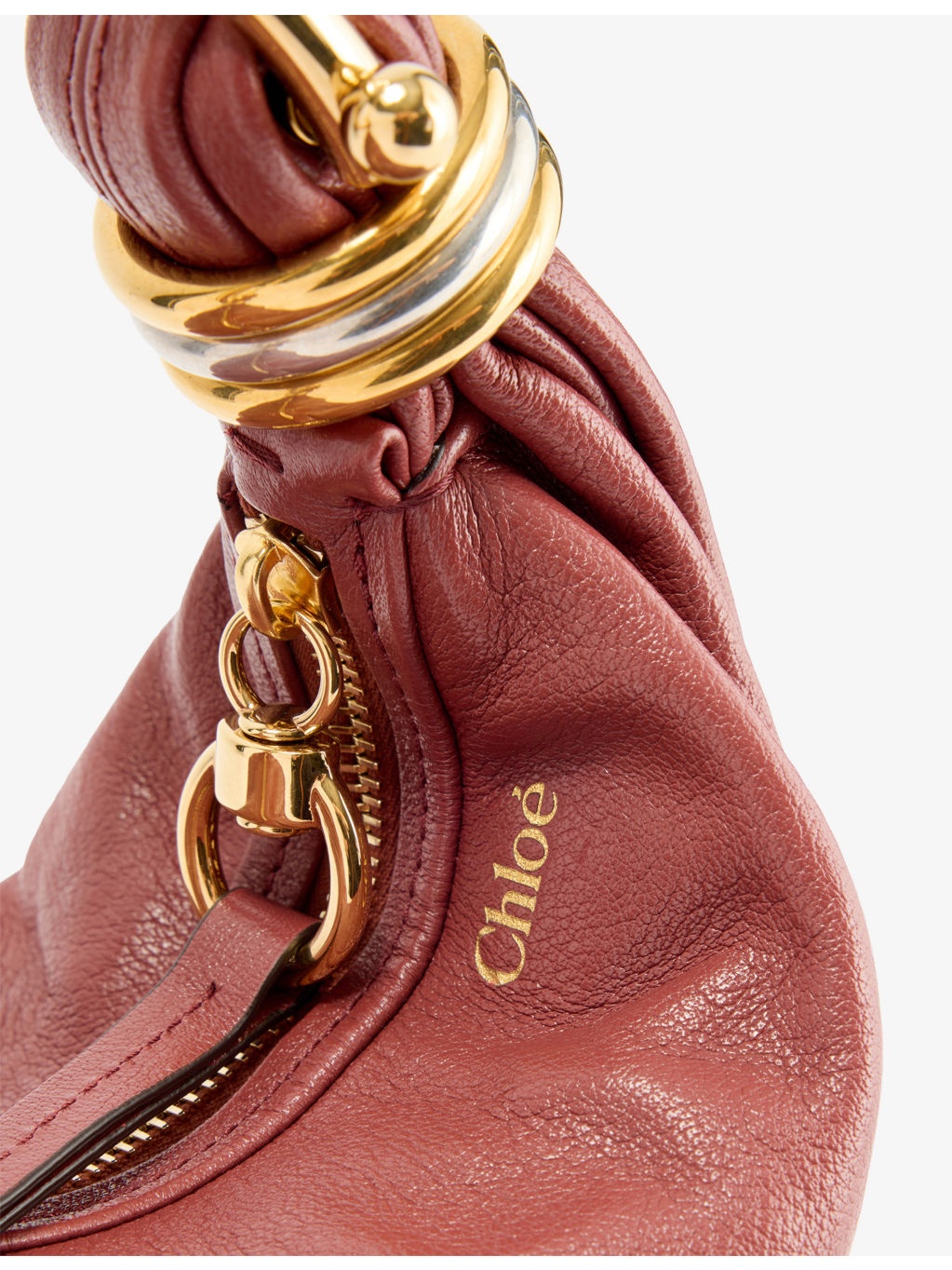 Bracelet Small Leather Hobo Bag - 3