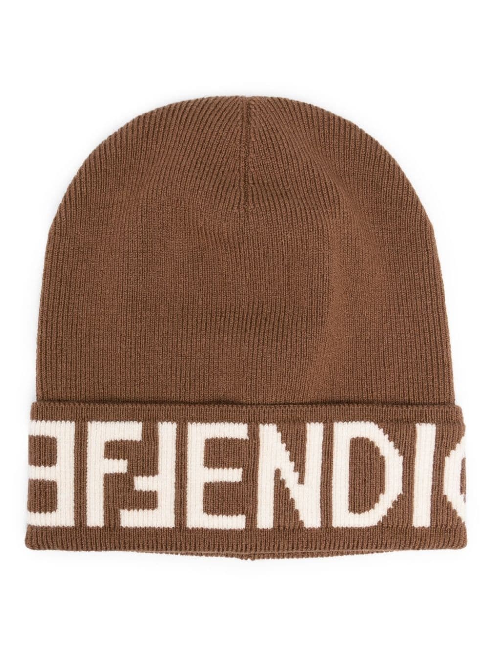 FF-motif turn-up brim beanie - 1