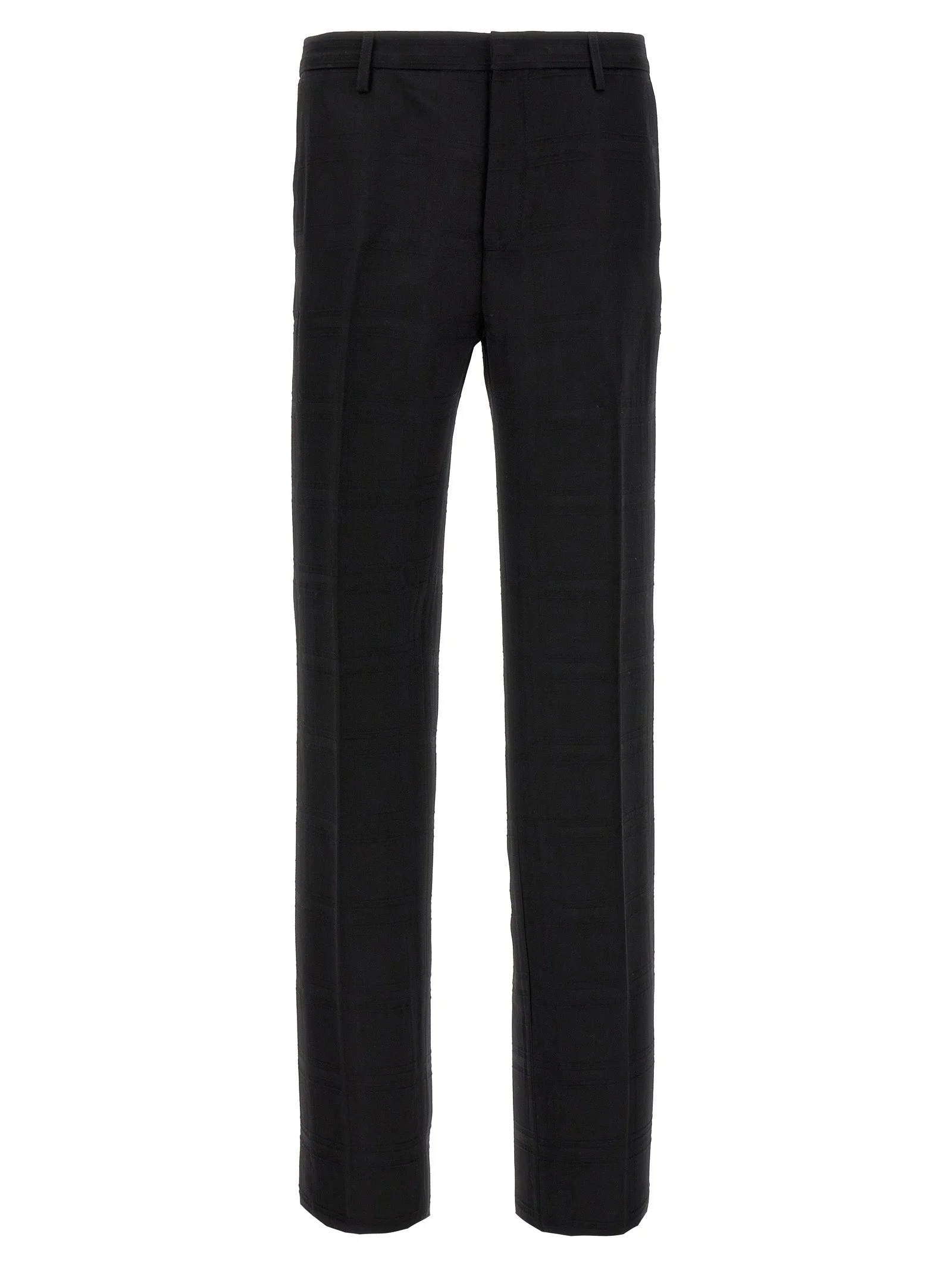 Etro Men Check Wool Trousers - 1