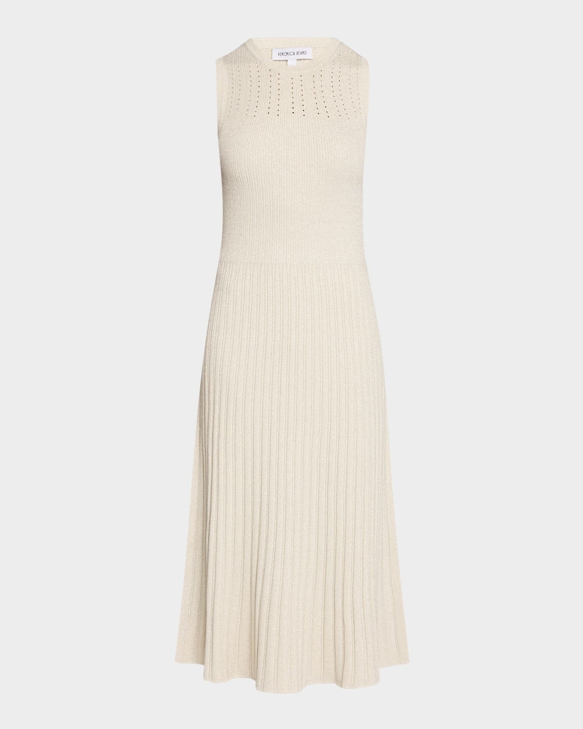 Nami Sleeveless Metallic Knit Midi Dress - 1