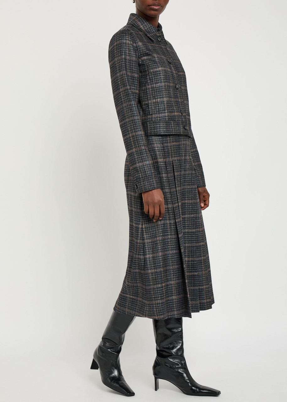 Gabriela Hearst Thereza Plaid Tweed Jacket - 4