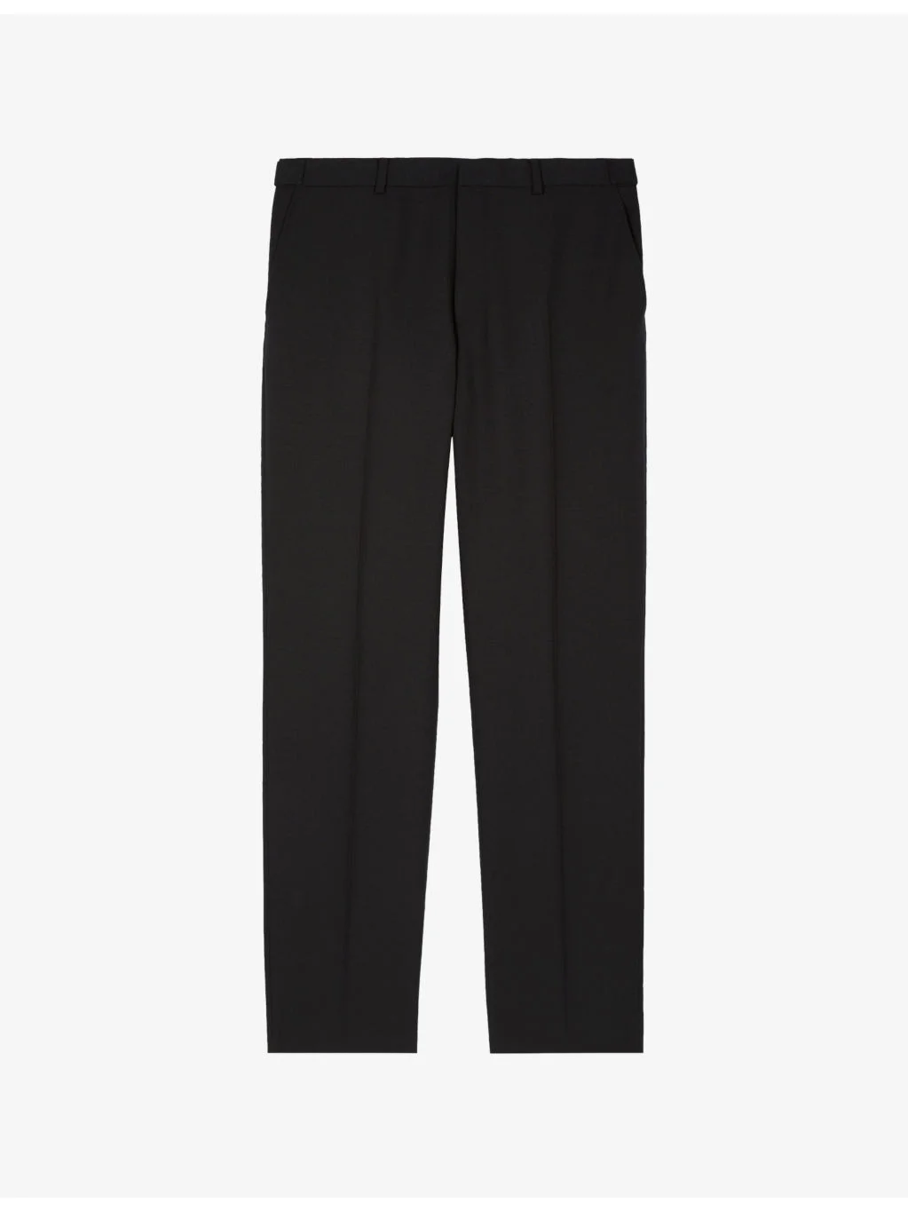 Straight-Leg Regular-Fit Wool Trousers - 1