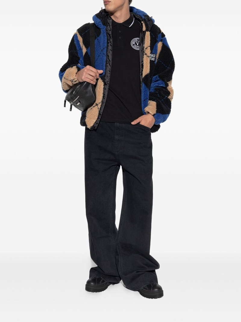 VERSACE JEANS COUTURE logo-embroidered polo shirt outlook