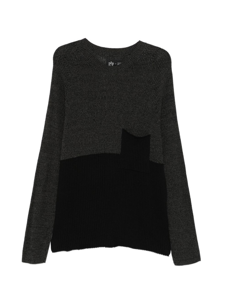 colour-block sweater 1