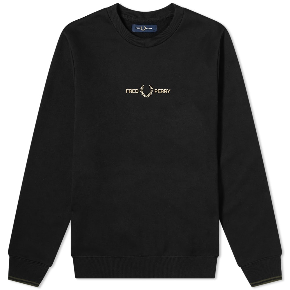 Fred Perry Logo Crew Sweat - 1