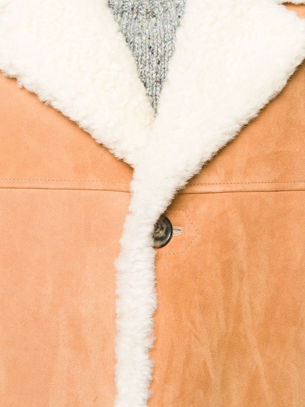 shearling overcoat - 5