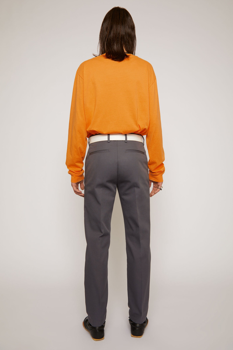 Slim-fit twill chinos grey 3