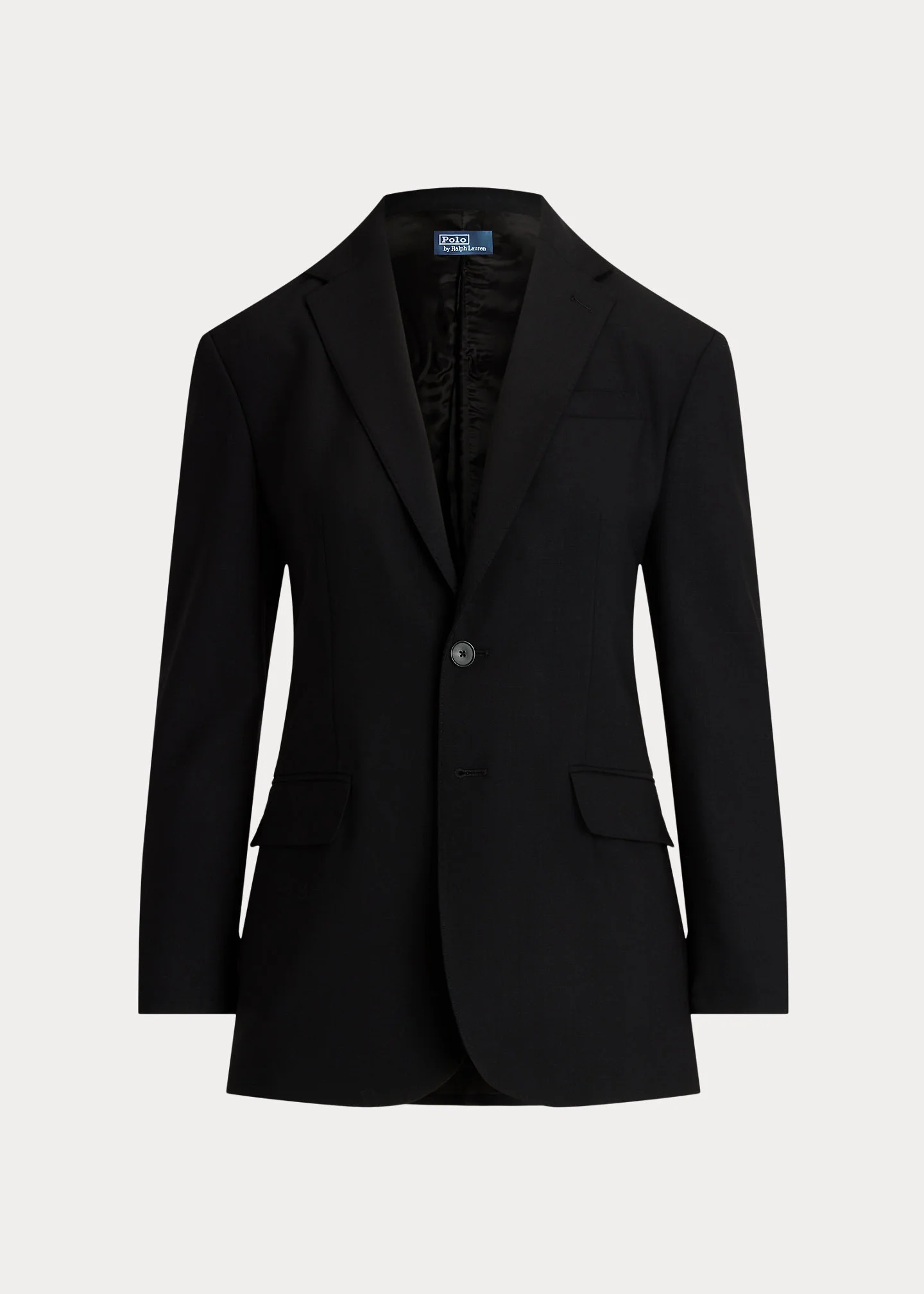 Single-Breasted Stretch Wool Blazer - 1