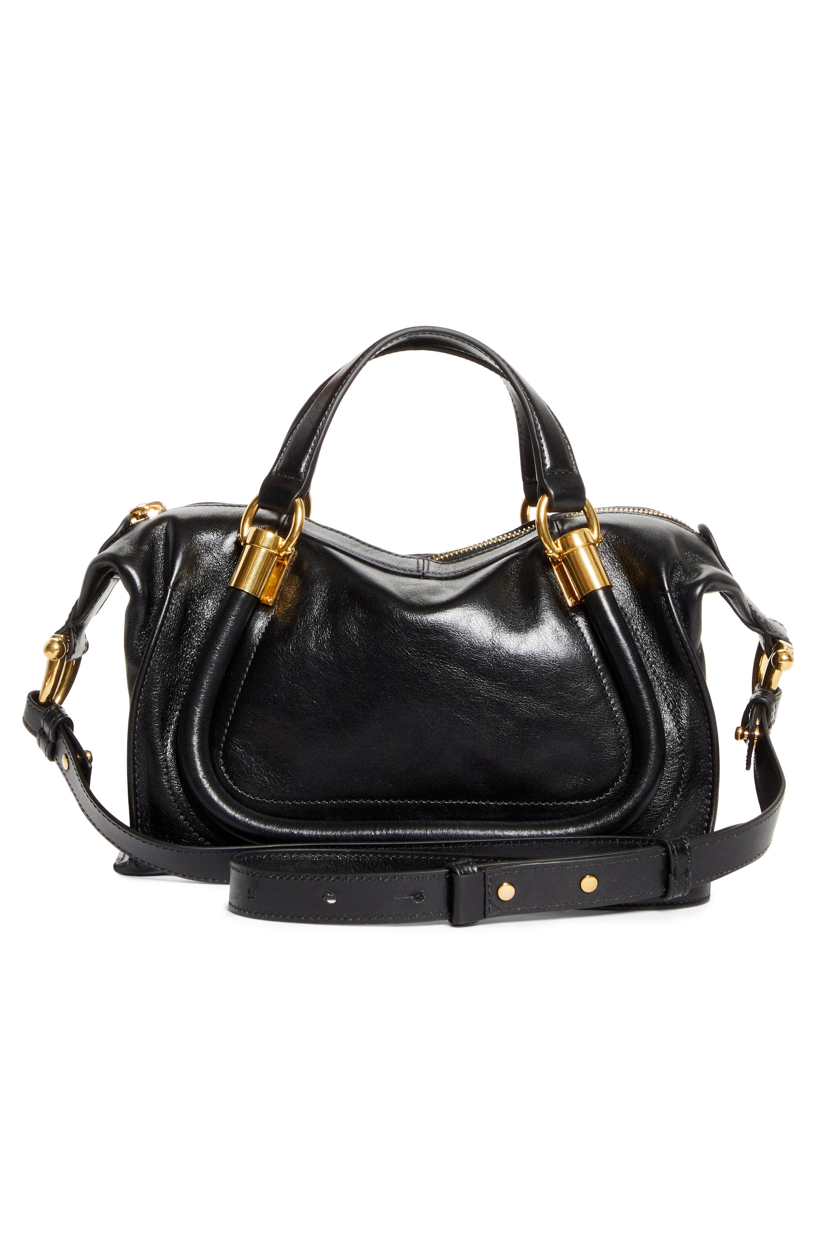 Chloé Paraty 24 Leather Shoulder Bag in Black at Nordstrom - 4