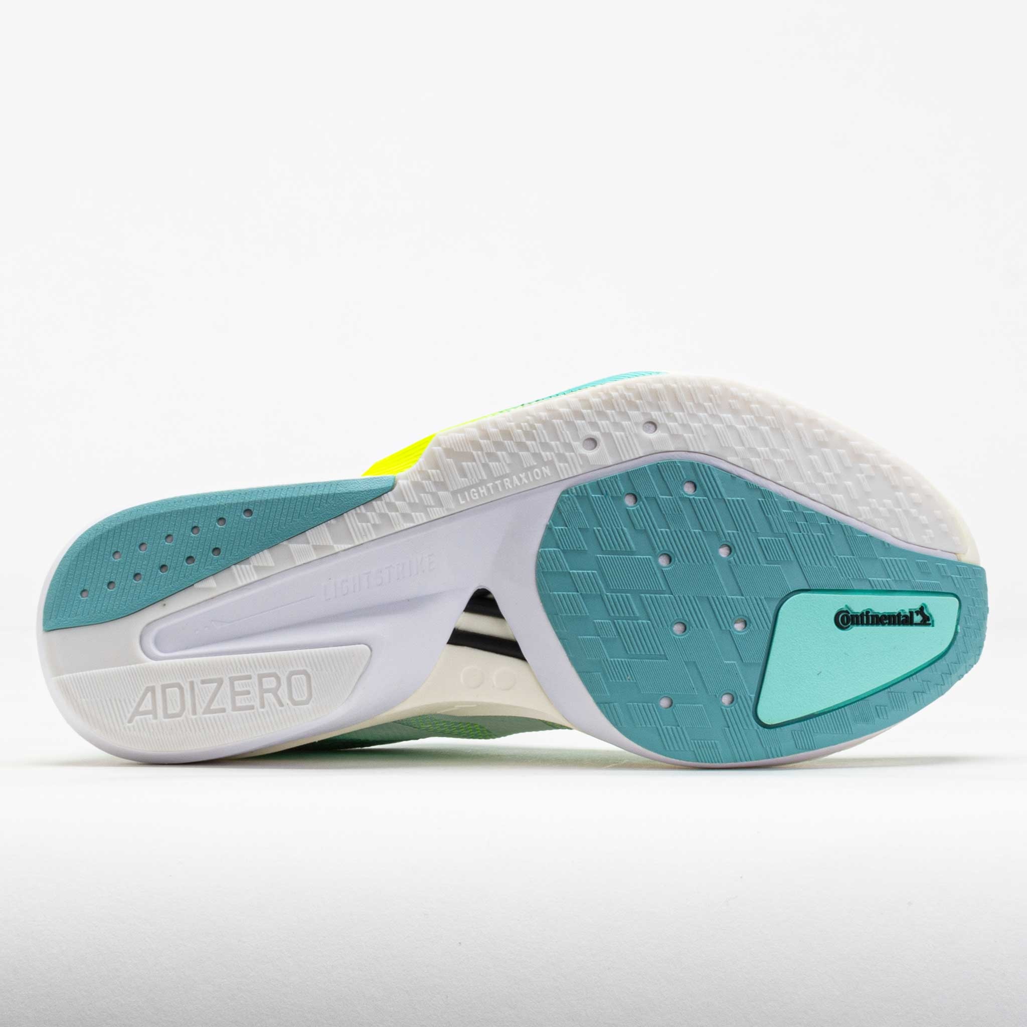 adidas Adizero Boston 13 Women's Aqua/Zero Metallic/Lucid Lemon - 4