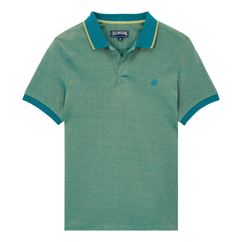 Men Changing Cotton Pique Polo Shirt Solid 1