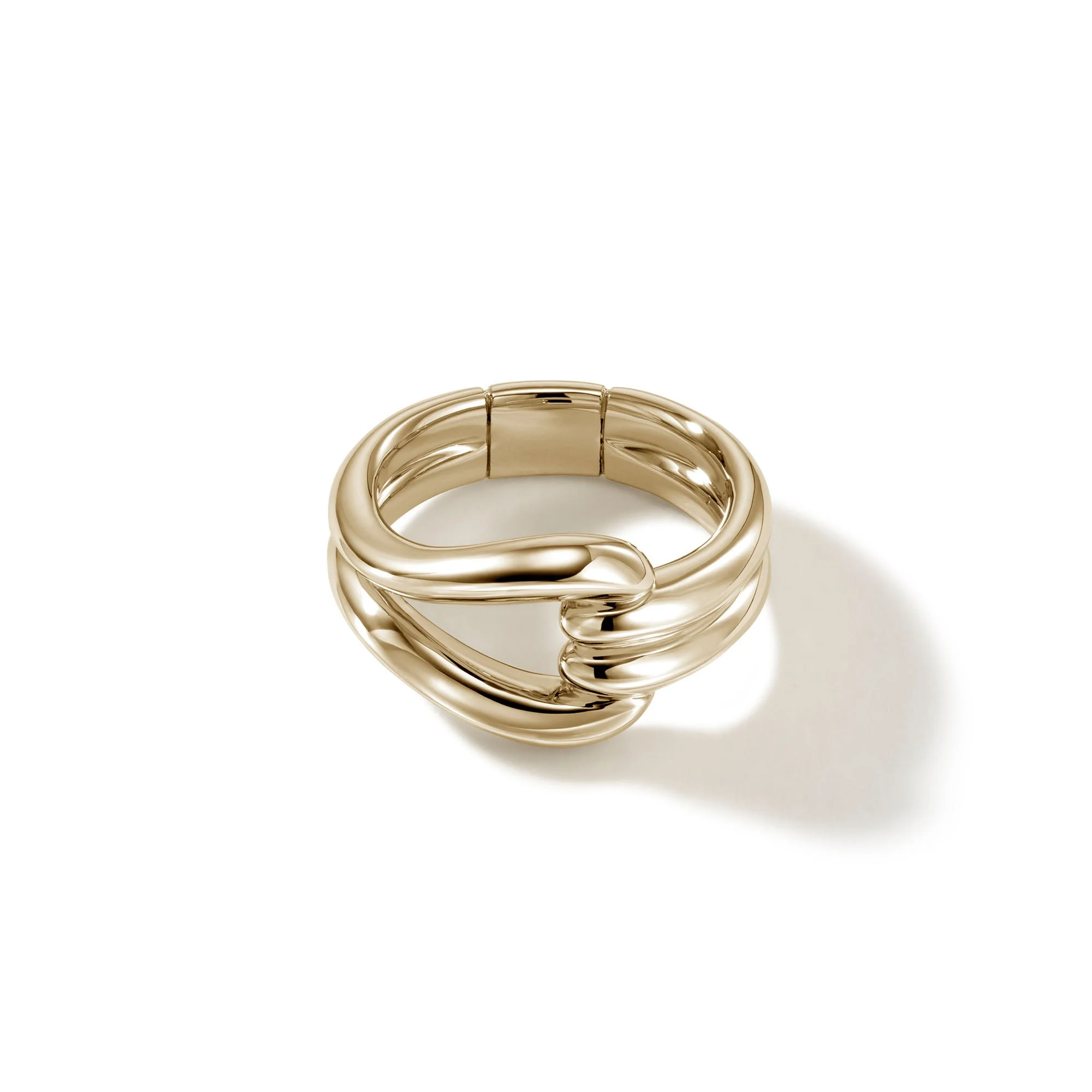 Surf Link Ring, Gold - 1