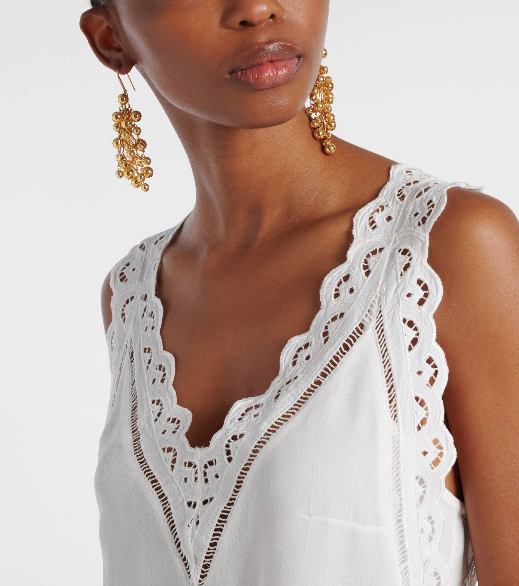 Tiva embellished drop earrings - 3