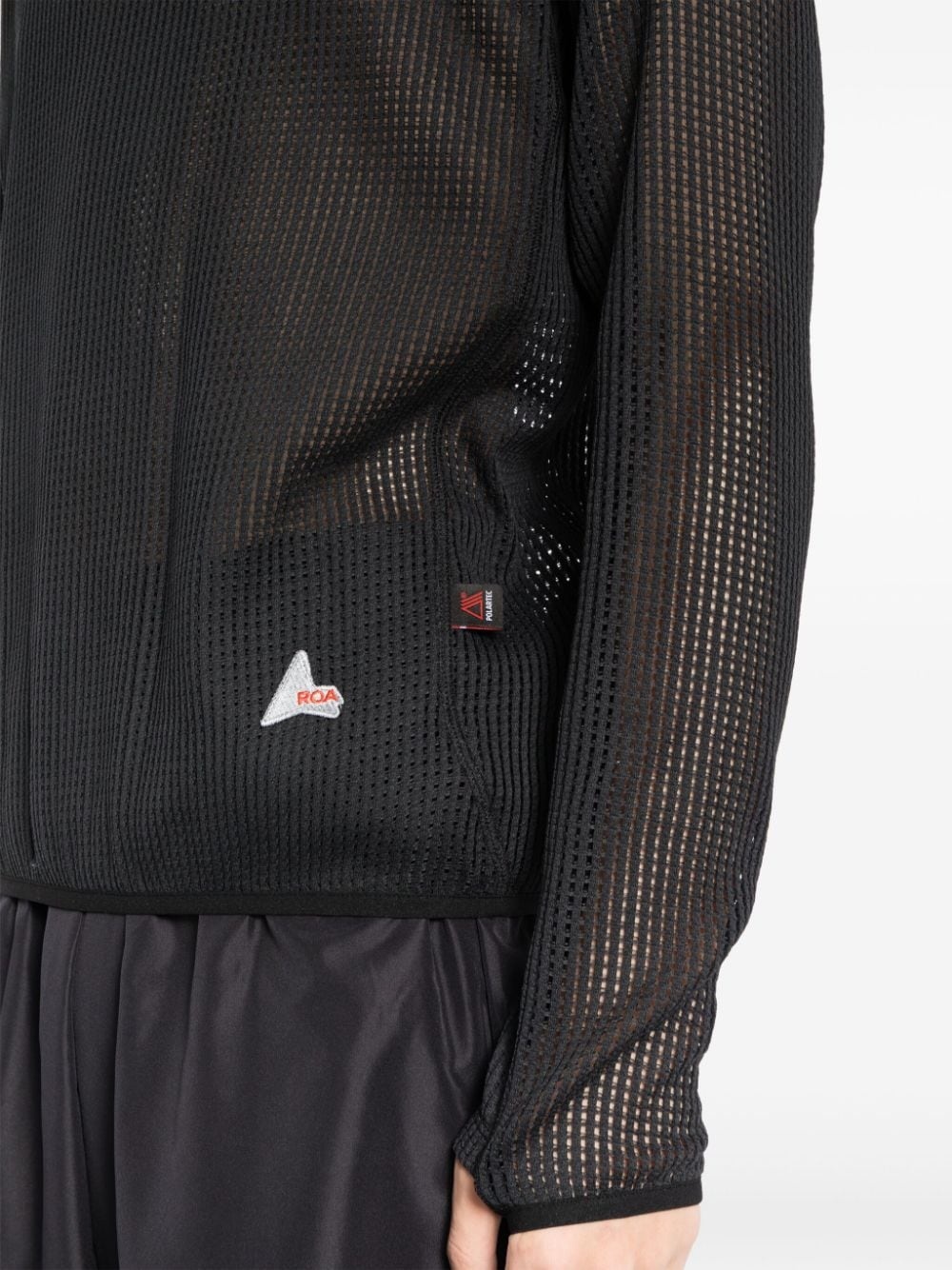 embroidered-logo hoodie - 5
