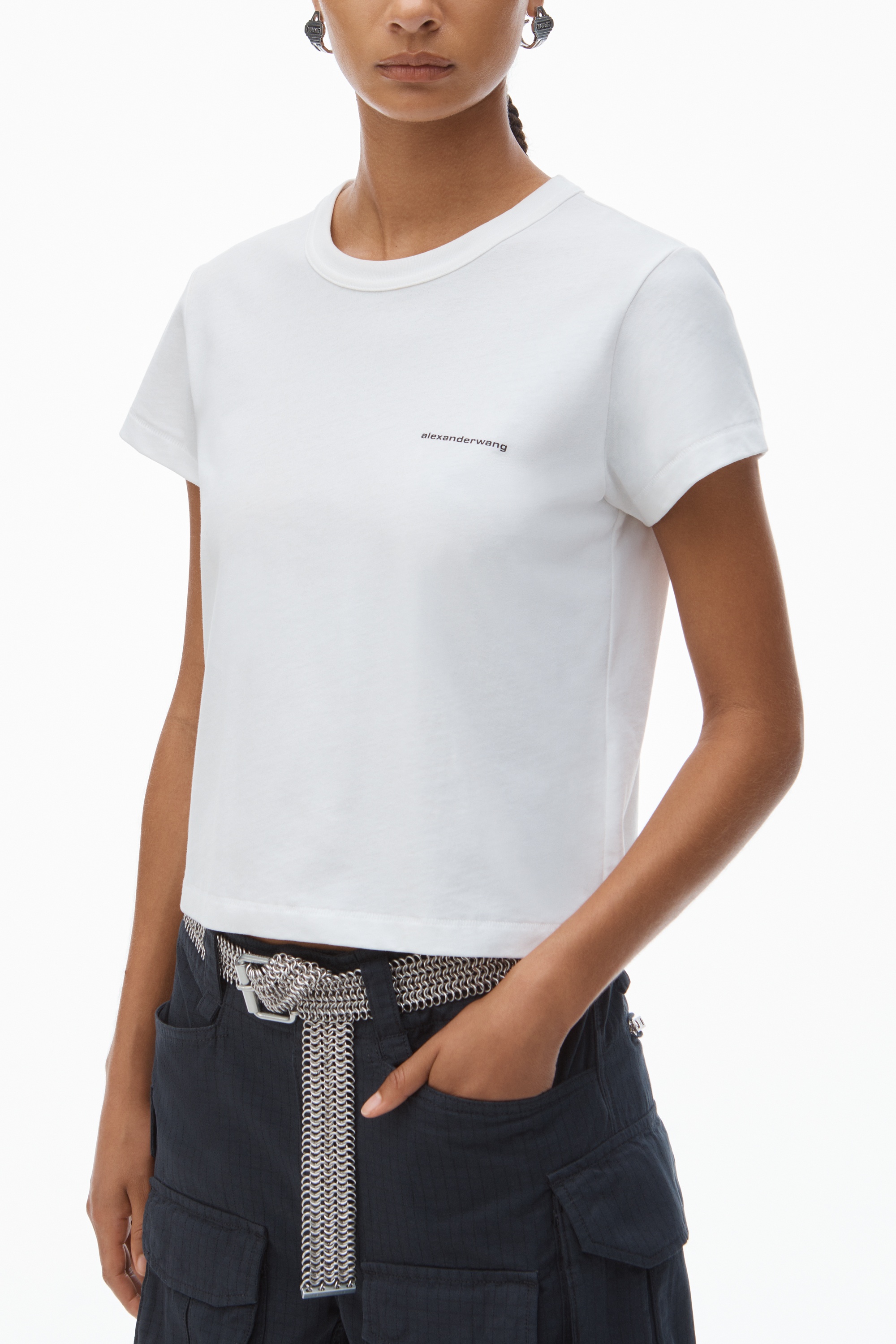 SHRUNKEN TEE IN HIGH TWIST JERSEY - 3