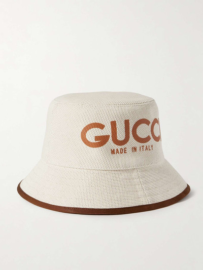 GUCCI Printed cotton-canvas bucket hat outlook