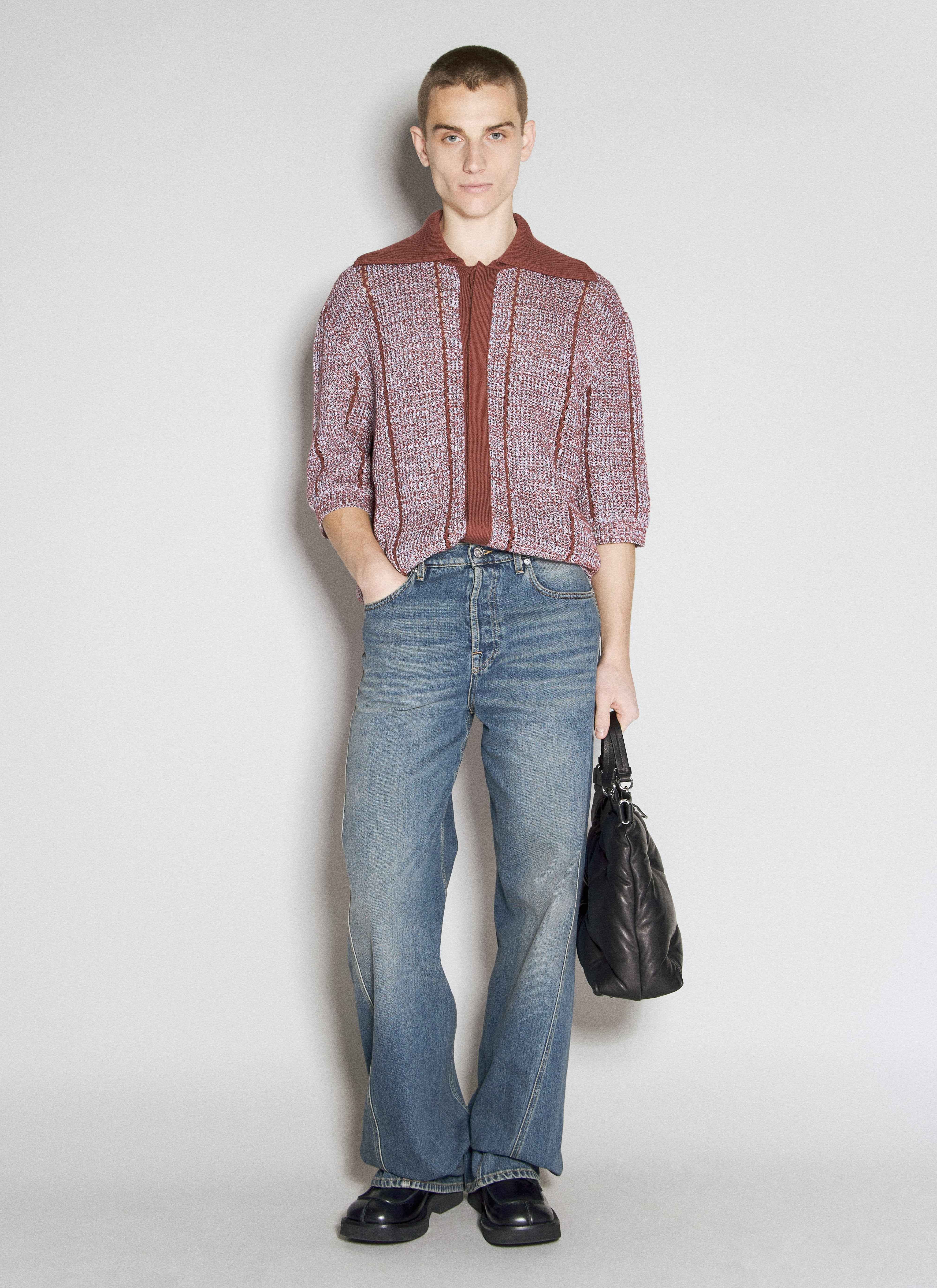 Lanvin Men Baggy Twisted Jeans - 2